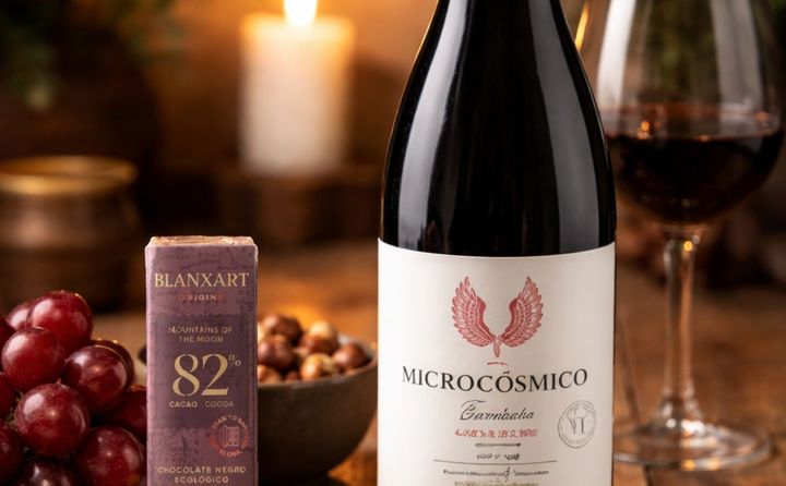 DISCOVER THE PERFECT HARMONY: MICROCÓSMICO GARNACHA & CONGO DARK 82% ORGANIC "BLANXART"