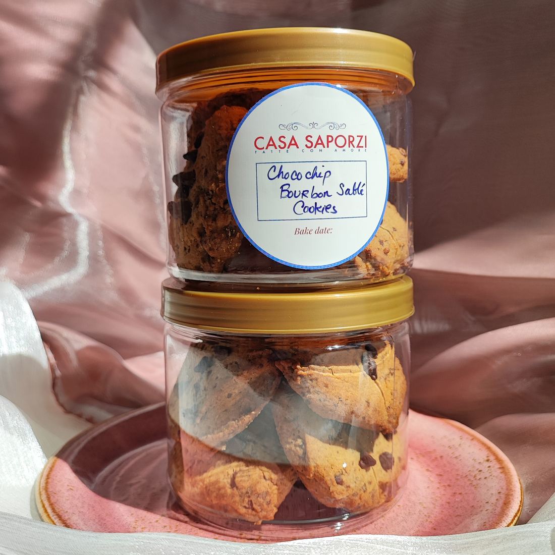 Casa Saporzi Choco Chip Bourbon Sablé Cookies thumbnail 4
