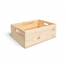 WOODEN BOX WITH SIDE HANDLE