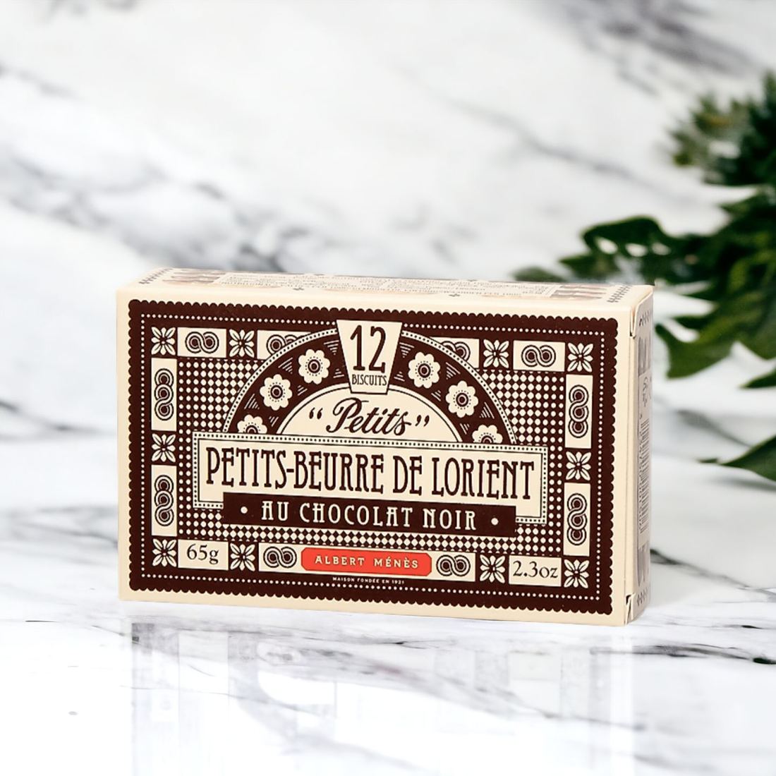 Albert Ménès Genuine French "Petit-Beurre" Biscuits with Dark Chocolate 1