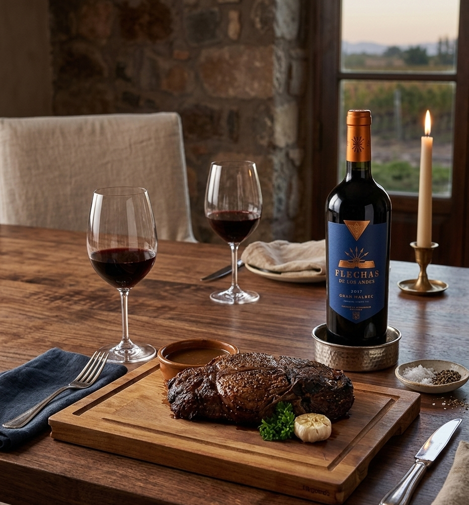 THE ART OF THE ARGENTINIAN FEAST: FLECHAS DE LOS ANDES GRAN MALBEC & RIBEYE ROAST