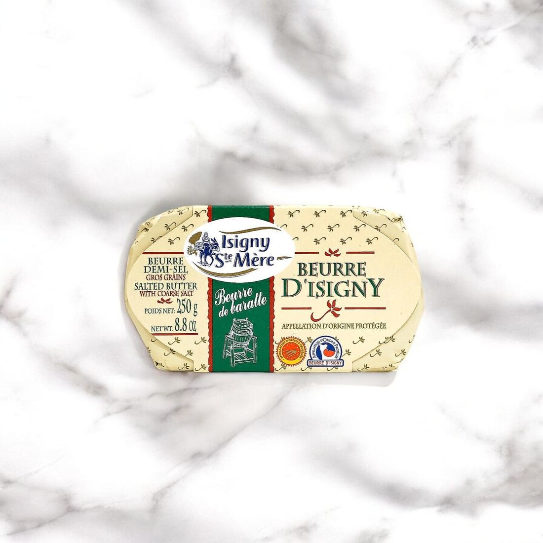 Isigny Sainte-Mere Beurre de Baratte with Coarse Salt 1