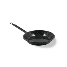 Flat Enamel Pan with Handle