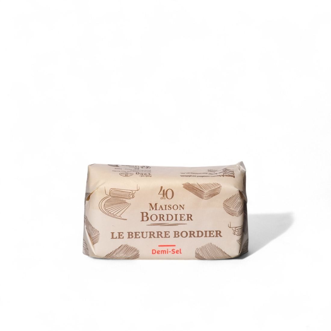 Bordier Sale 4% (Demi Sel) Butter 1