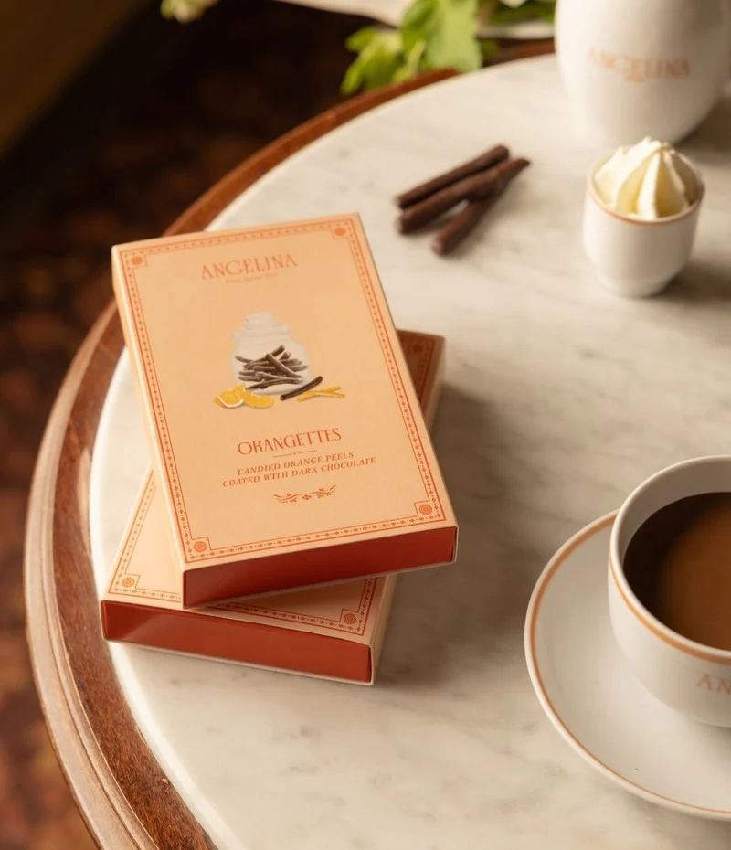 Angelina Orangettes (Candied Orange Peels in Dark Chocolate) 1