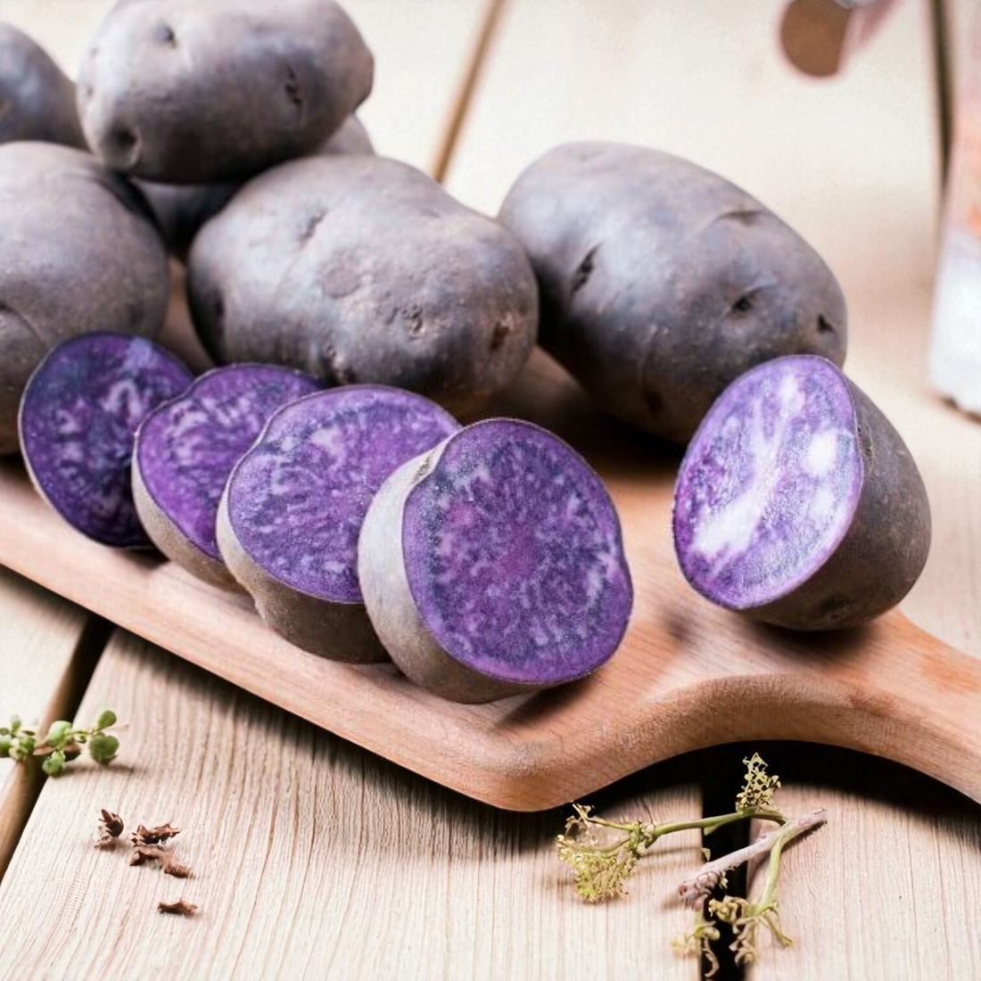 Potatoes Vitelotte (Purple Potatoes) thumbnail 3