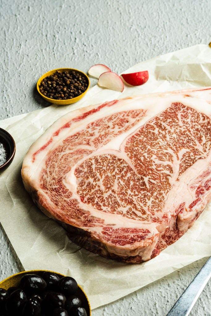 A5 Japanese Olive Wagyu Ribeye Steak Cap On thumbnail 2