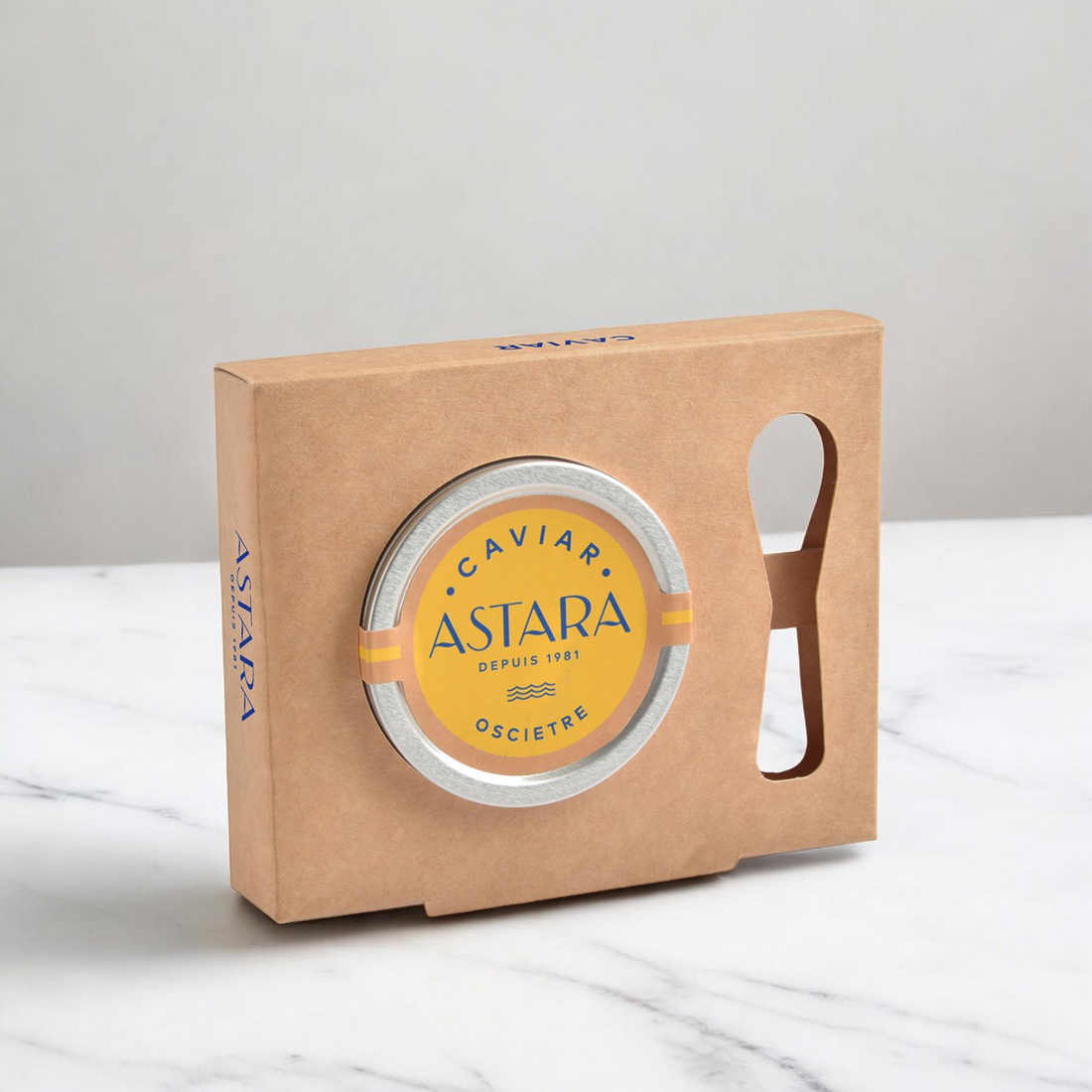 Astara Oscietra Caviar Box with Spoon 1