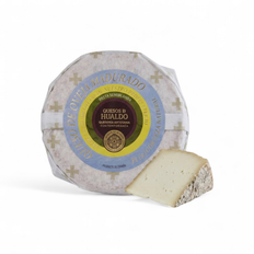 QUESOS DE HUALDO QUESO DE OVEJA MADURADO PASTA SEMIBLANDA PI AGED SHEEP CHEESE SEMI-SOFT PASTE