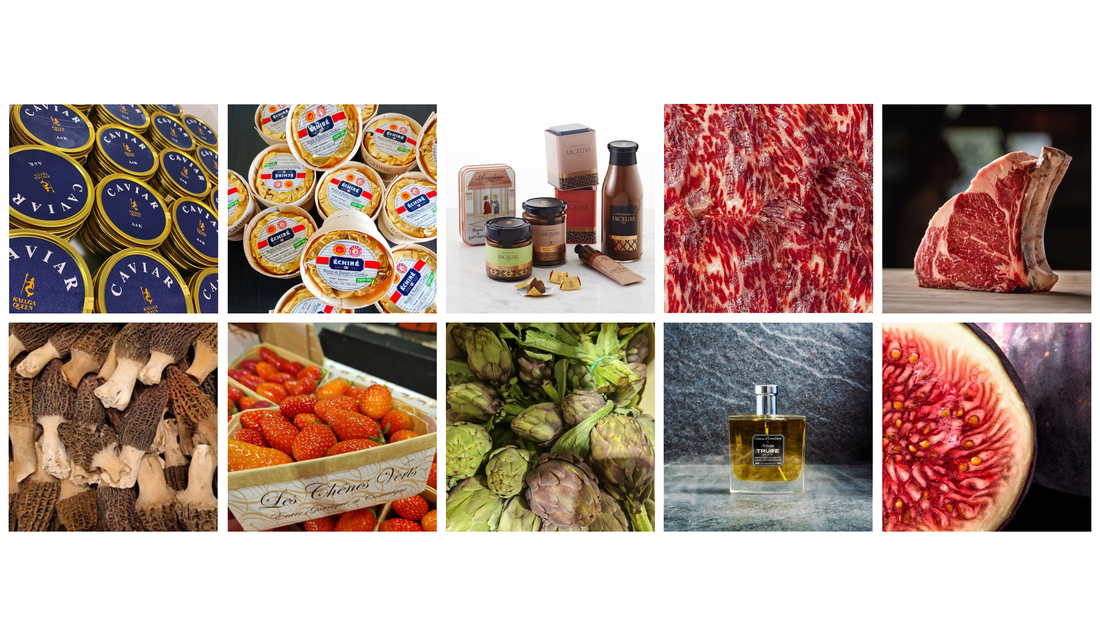 A selection of fine provisions sourced by The Bow Tie Duck