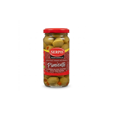 Serpis Green Olives Stuffed with Red Pepper