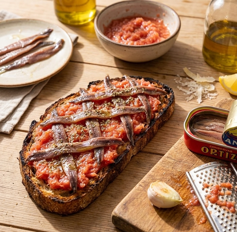 THE ULTIMATE CAESAR-STYLE "PAN CON TOMATE"