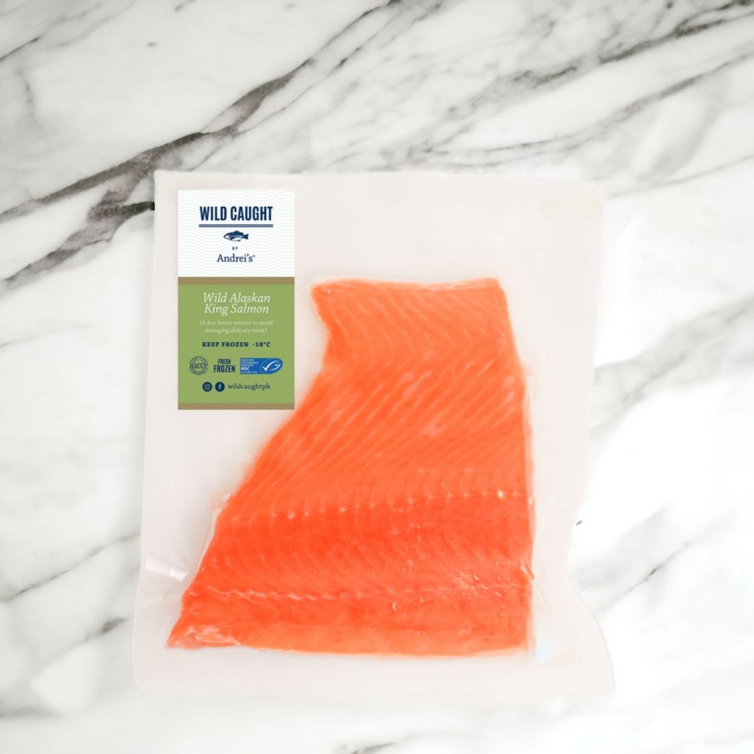 Wild Alaskan King Salmon Fillet 1