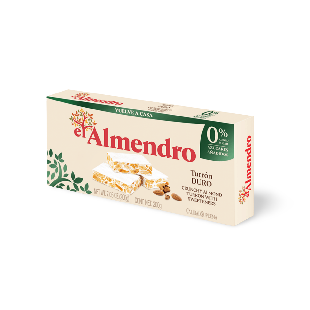 El Almendro Turron Duro Crunchy Almond Turron Sugar Free