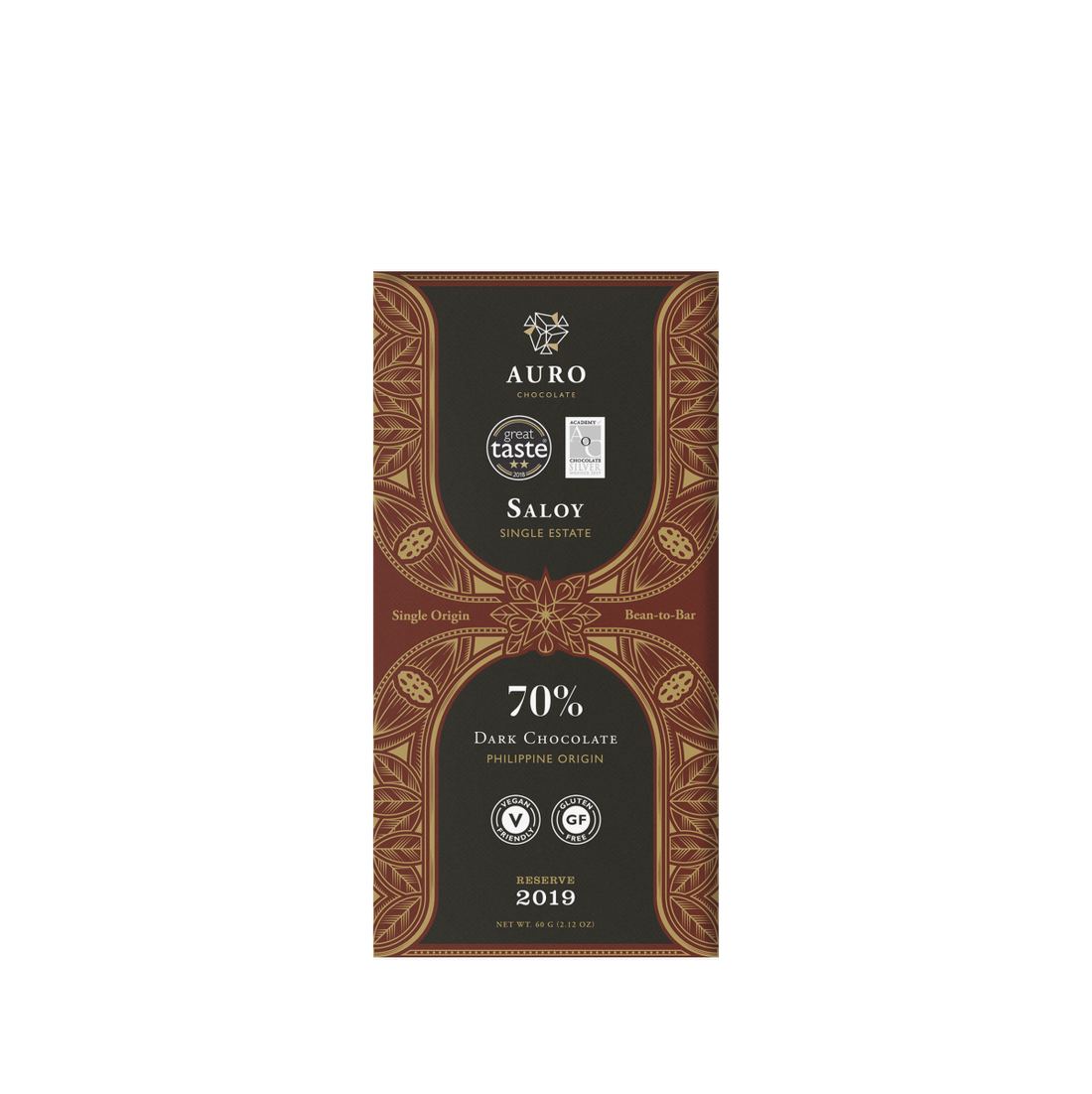 Auro 70% Dark Chocolate - Saloy Single Estate 1