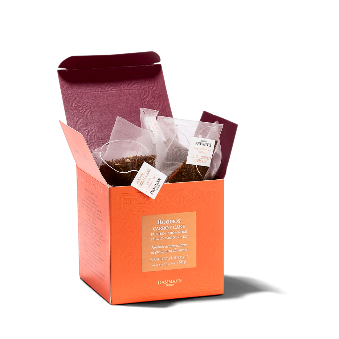 Dammann Frères Rooibos Carrot Cake Tea Bags 1