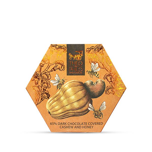 Theo & Philo 65% Dark Chocolate Covered Cashew & Honey 1