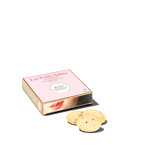 La Sablésienne Raspberry Chip Shortbread Cookies 100g
