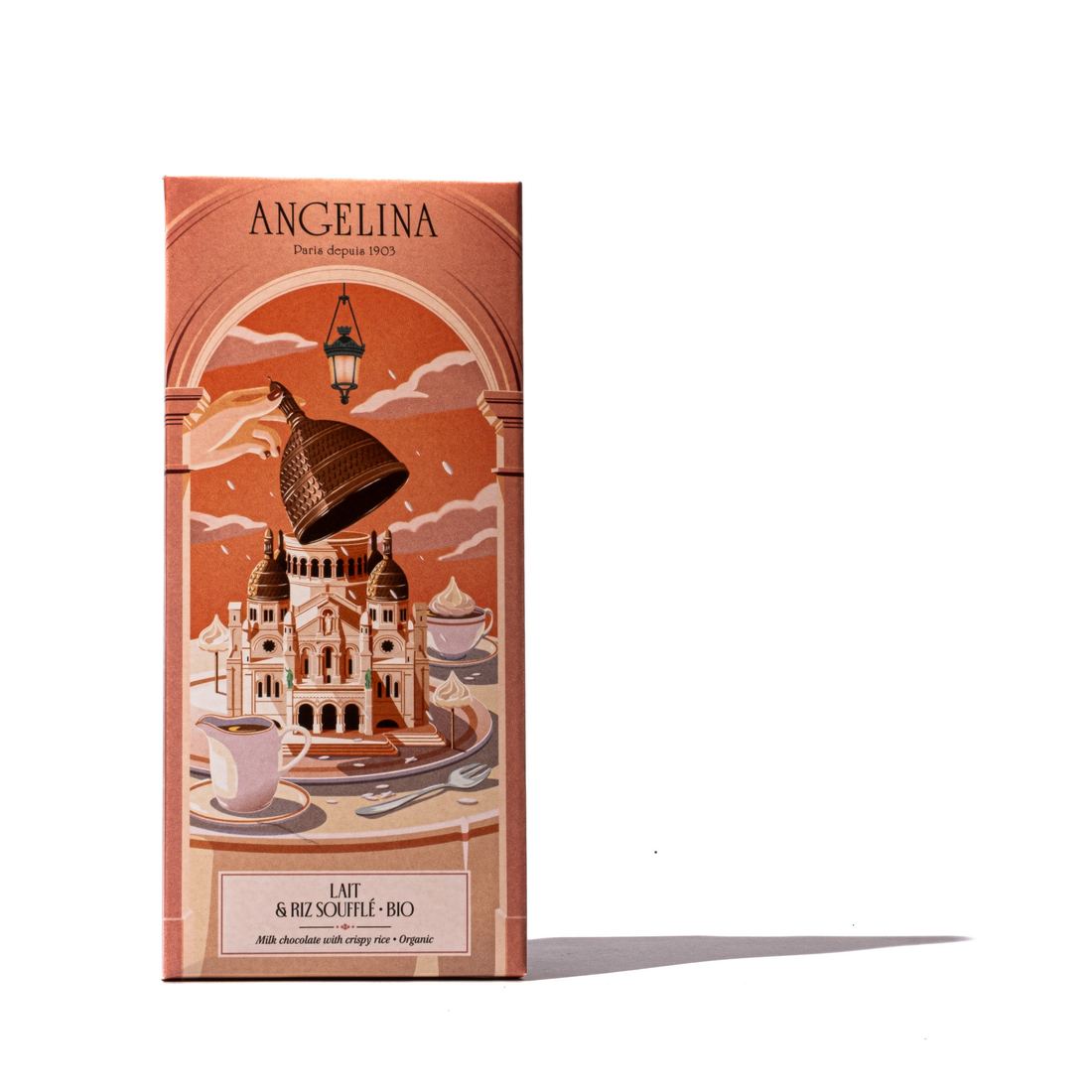 Angelina Organic Crispy Rice Milk Chocolate Bar thumbnail 3