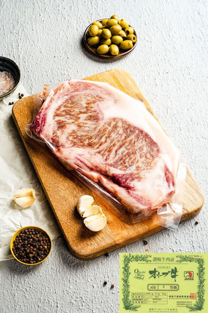 A5 Japanese Olive Wagyu Striploin Steak thumbnail 3