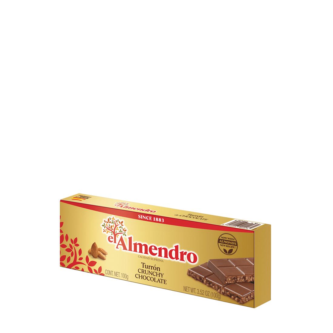 El Almendro Crunchy Chocolate Turrón 100g 1
