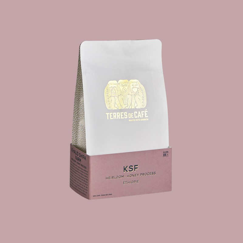 88+ Ethiopia KSF Honey Processed Grand Cru by Terres de Café (Organic) 1