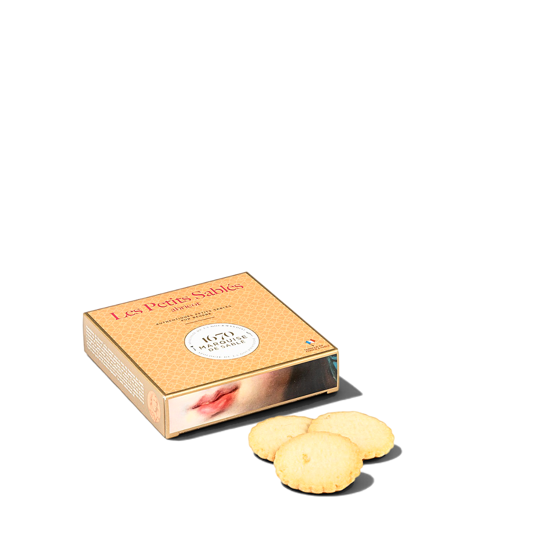 La Sablésienne Apricot Chip Shortbread Cookies 100g 1