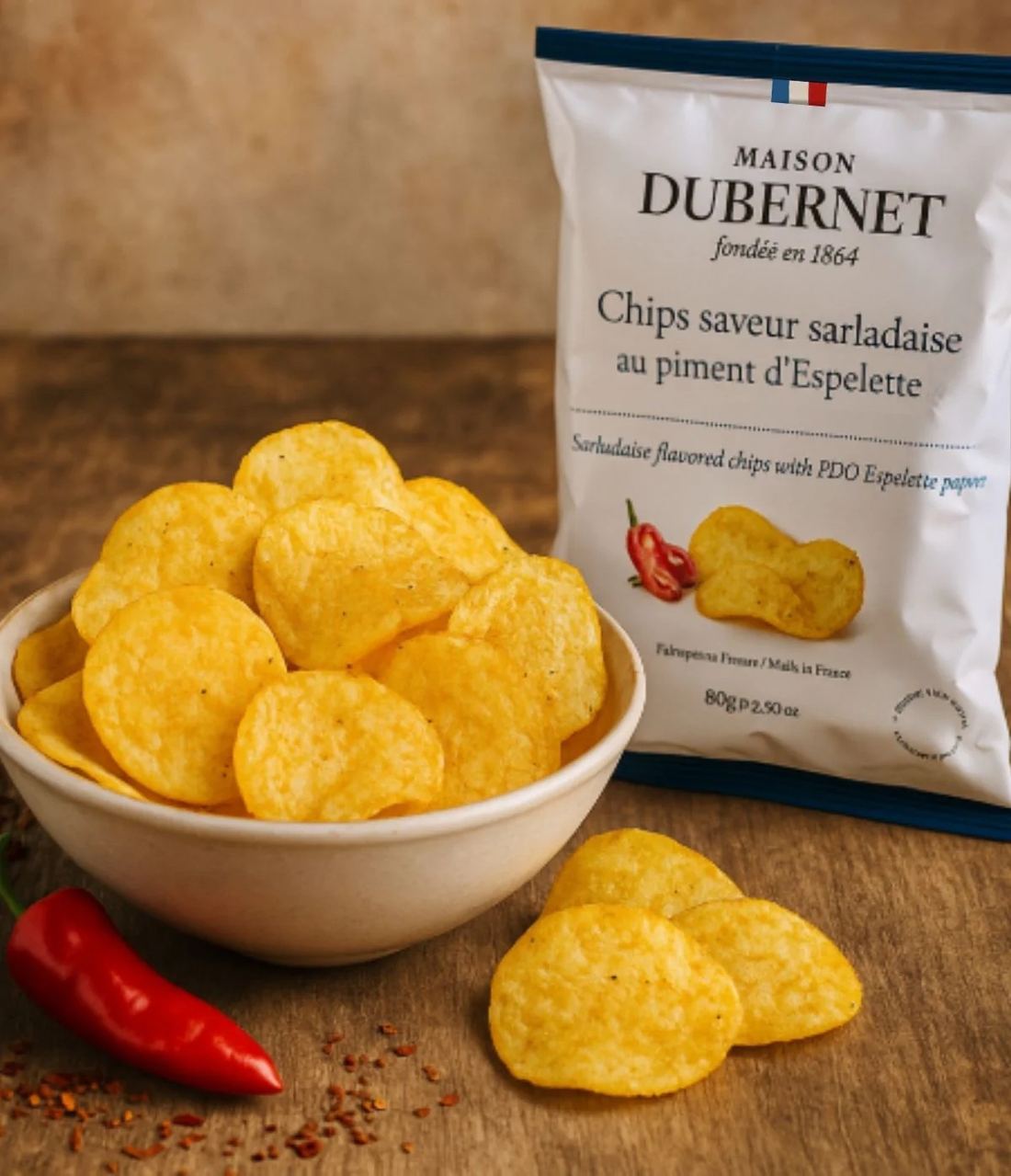 Maison Dubernet Sarlat-style Crisps with Espelette Pepper 1