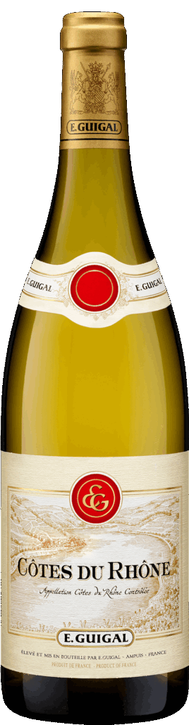Guigal Cotes du Rhone Blanc 2024, 75cl bottle; front label without printed vintage