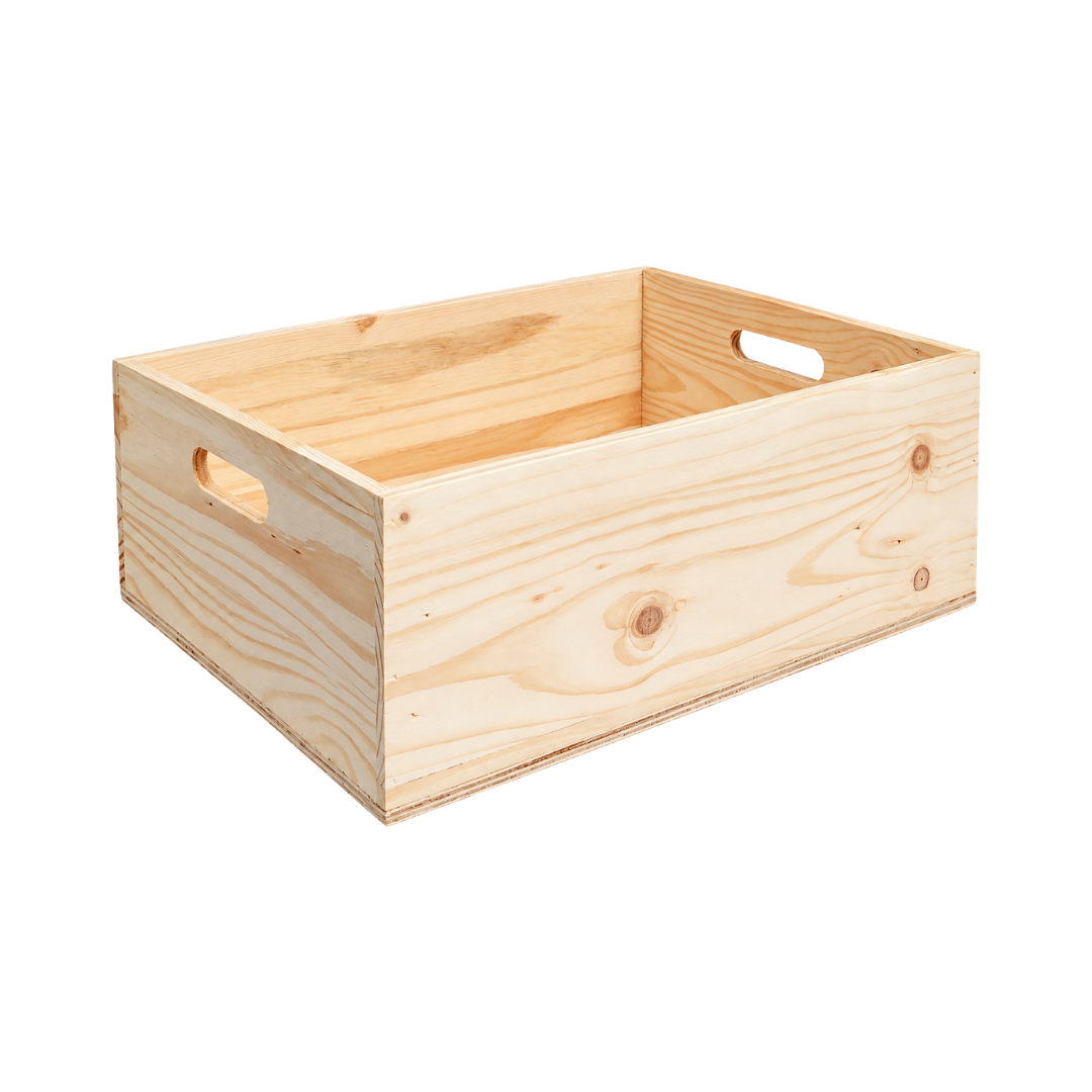 WOODEN BOX WITH SIDE HANDLE