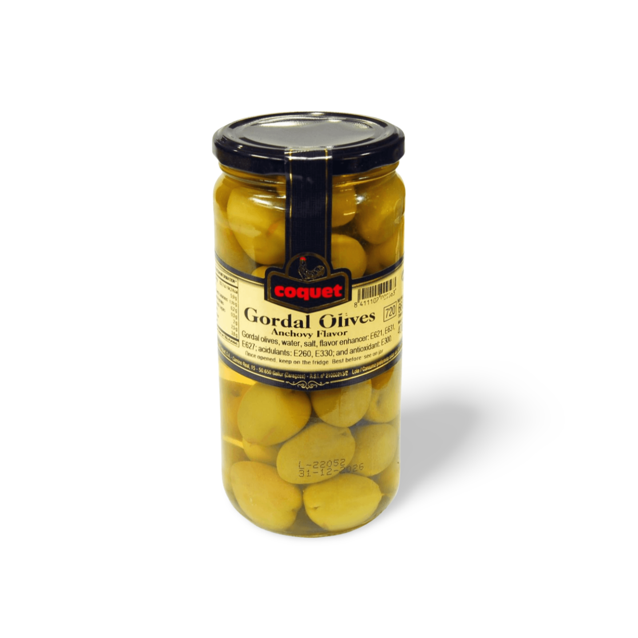 Coquet Gordal Olive Anchovy Flavor