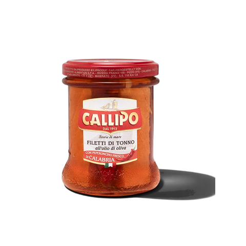 Callipo Tuna Fillets with Calabrian Chili in Olive Oil 170g