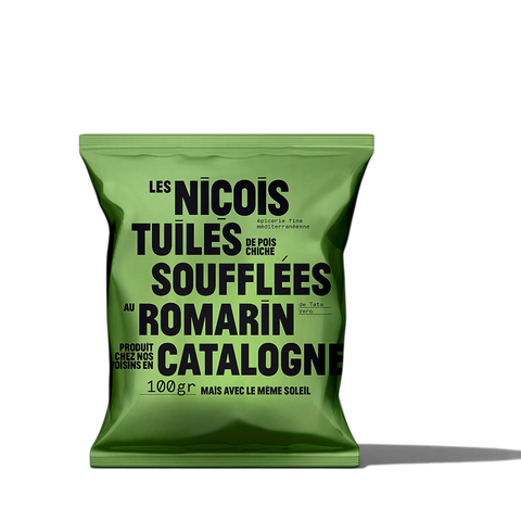 Les Niçois Rosemary Puffed Chickpea Crisps 100g