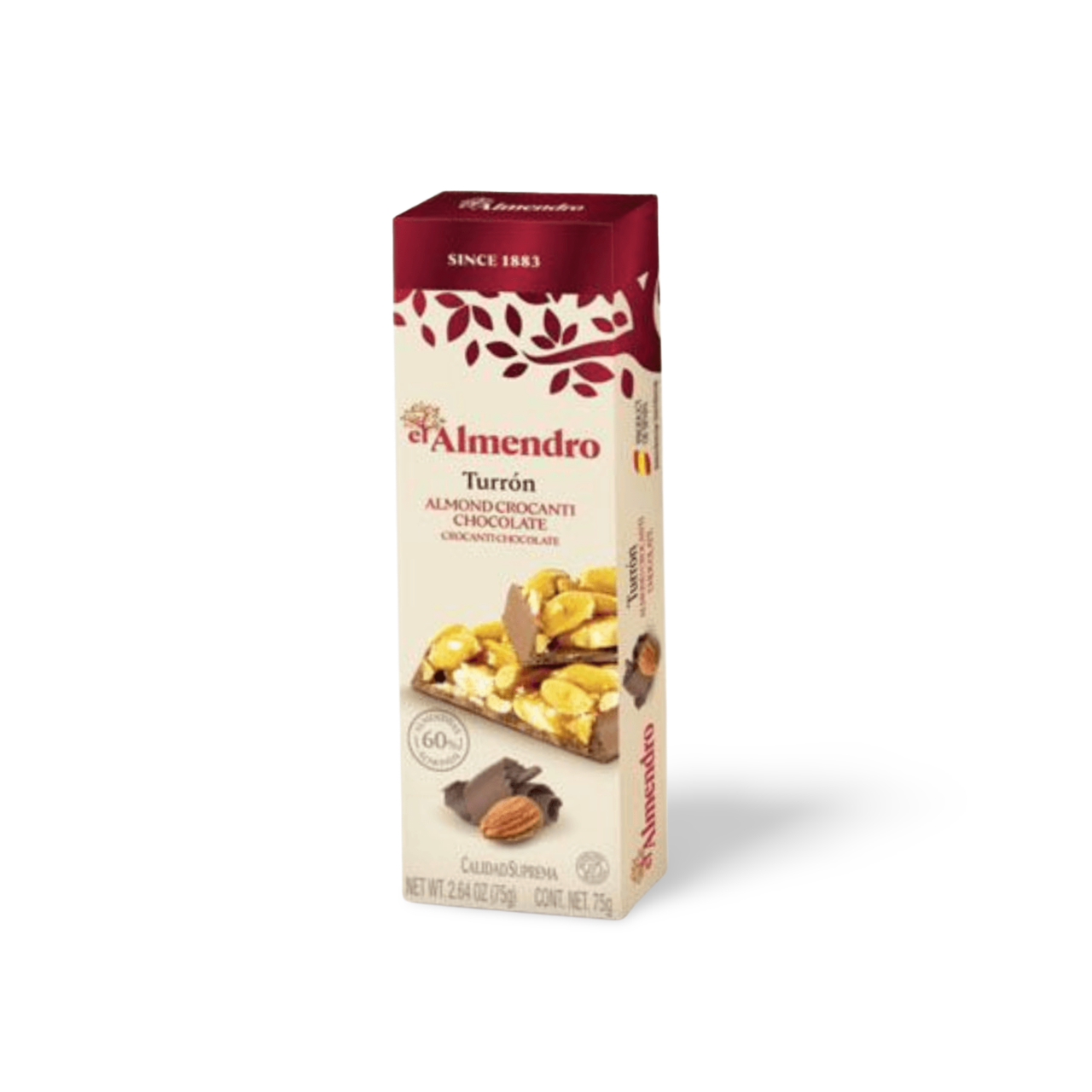 El Almendro Caramel Almond Crocanti Turron With Chocolate