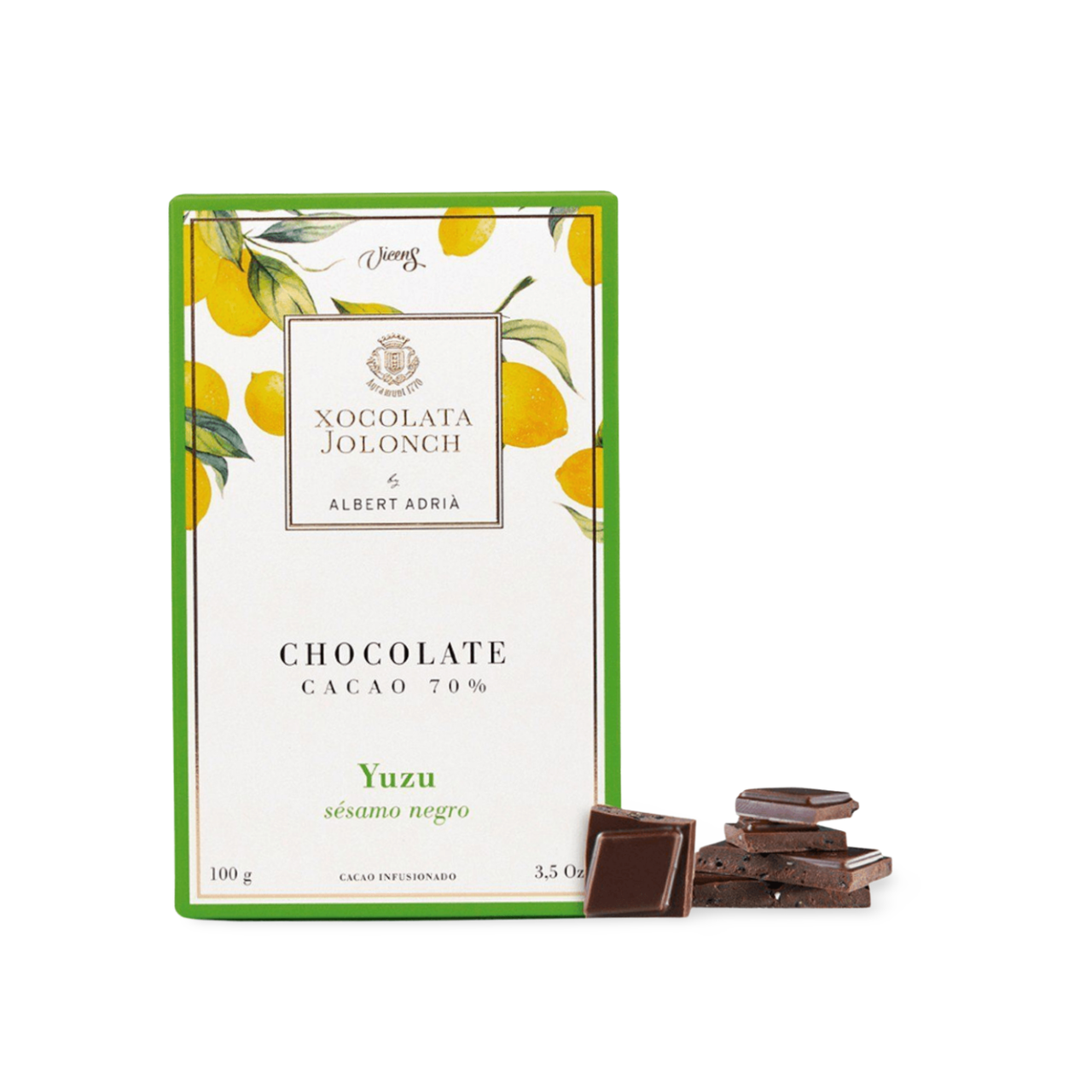 Jolonch 70% Dark Chocolate With Yuzu & Black Sesame Aa Vicens