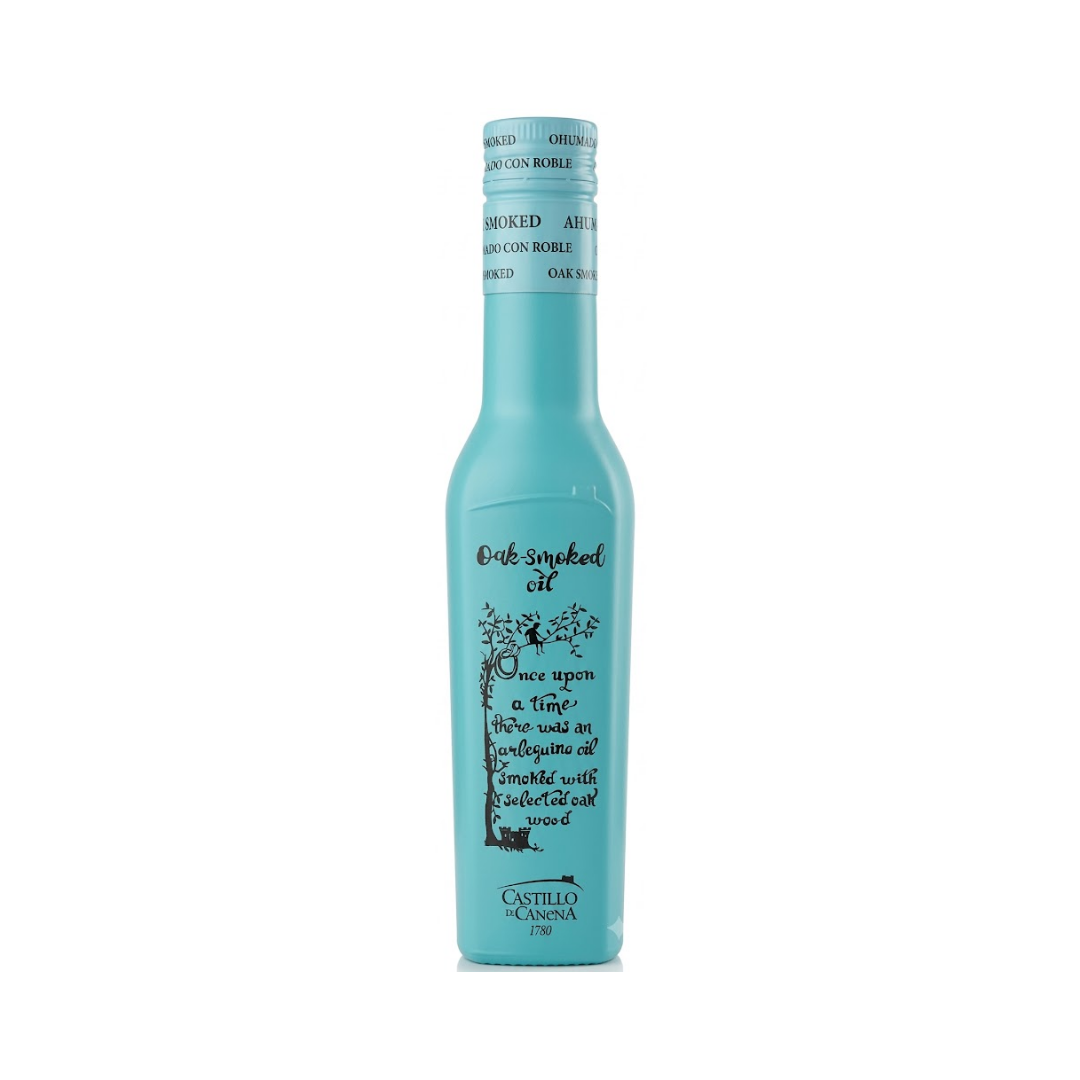 CASTILLO DE CANENA ACEITE DE OLIVA ARBEQUINA AHUMADO ARBEQUINA OLIVE OIL SMOKED