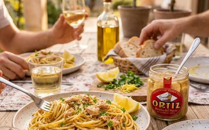 TUNA IN OLIVE OIL PASTA (QUICK & EASY)
