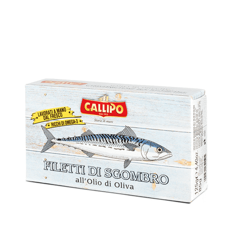 Callipo Mackerel Fillets in Olive Oil 125g
