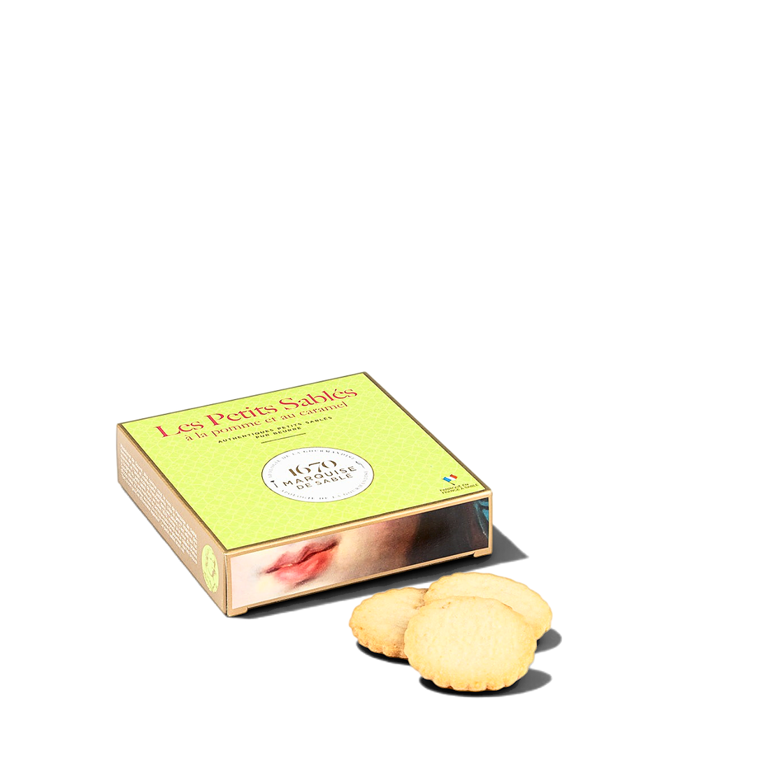 La Sablésienne Apple & Caramel Shortbread Cookies 100g 1