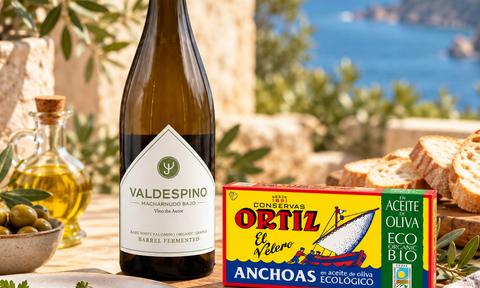 A TASTE OF SPAIN: VALDESPINO MACHARNUDO BAJO AND ORTIZ ANCHOVIES IN OLIVE OIL