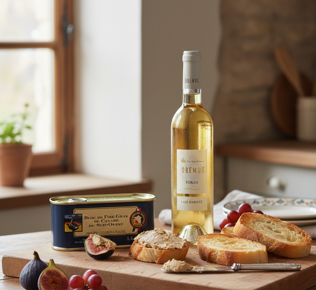 PERFECTLY BALANCED: OREMUS TOKAJI LATE HARVEST & FOIE GRAS