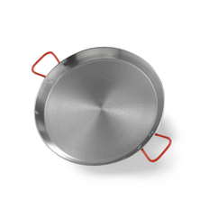 Polished Steel Paella Pan 25 Portions