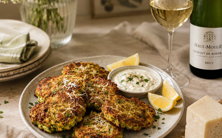 CRISPY ZUCCHINI FRITTERS WITH AMBROSSI PECORINO ROMANO DOP