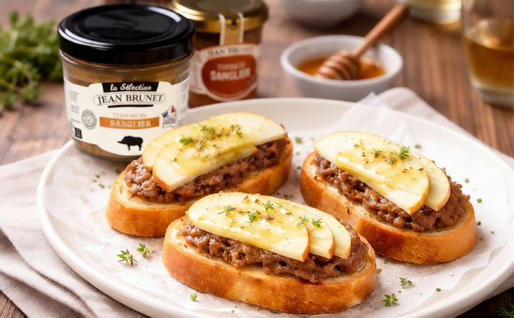 WILD BOAR PATÉ & APPLE TOASTS