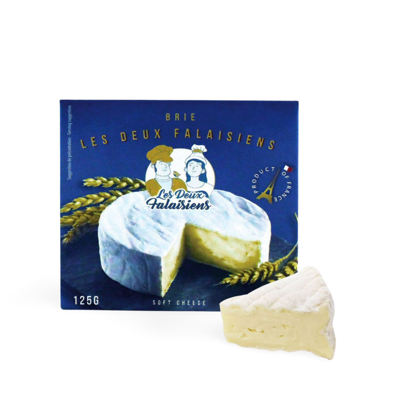 Brie Les Deux Falaisiens Soft Cow's Milk Pasteurized