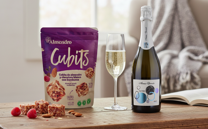   SPARKLING BRUT MEETS WHITE‑CHOCOLATE RASPBERRY CUBITS: A PERFECT PAIRING