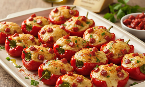 MANCHEGO AND CHORIZO STUFFED PIQUILLO PEPPERS