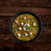 Salmon & Asparagus Paella