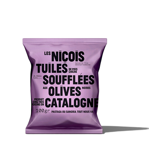 Les Niçois Olive Puffed Chickpea Crisps 100g