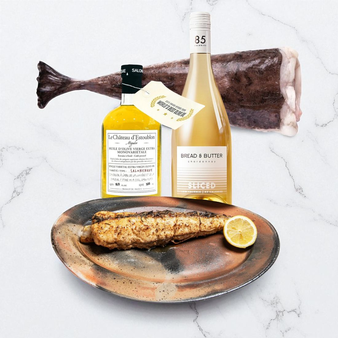 Roasted Monkfish with Golden Olive Oil Kit 1